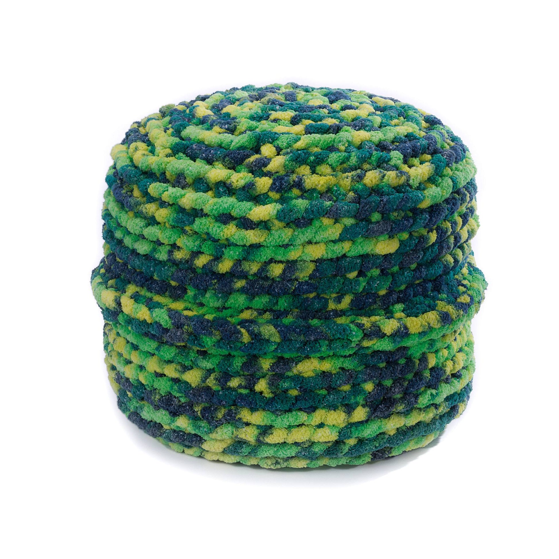 Free Bernat Round and Round Crochet Slip Stitch Pouf Pattern