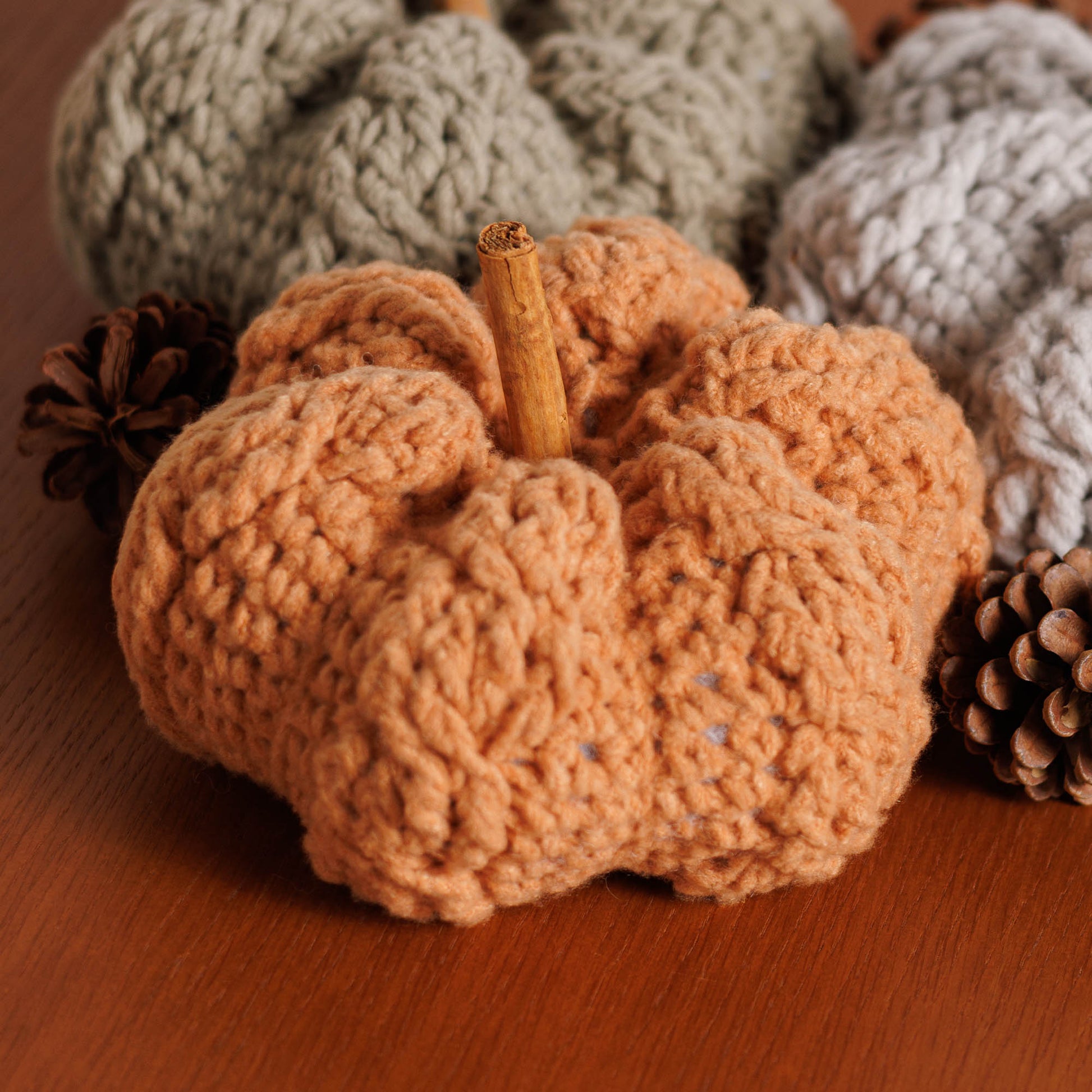 Free Bernat Cable Crochet Pumpkins Pattern