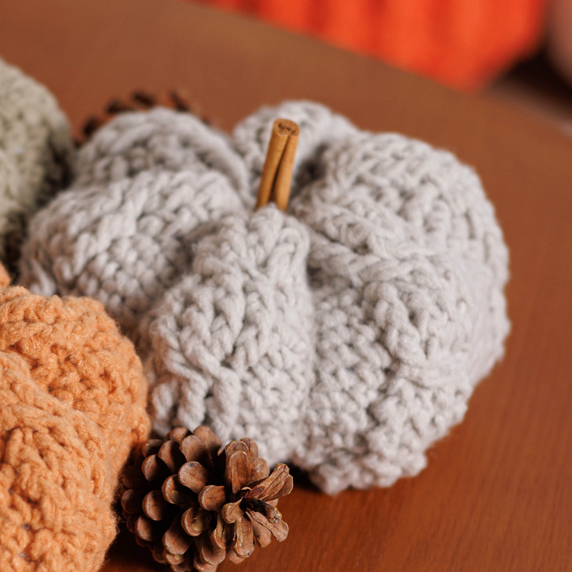 Free Bernat Cable Crochet Pumpkins Pattern