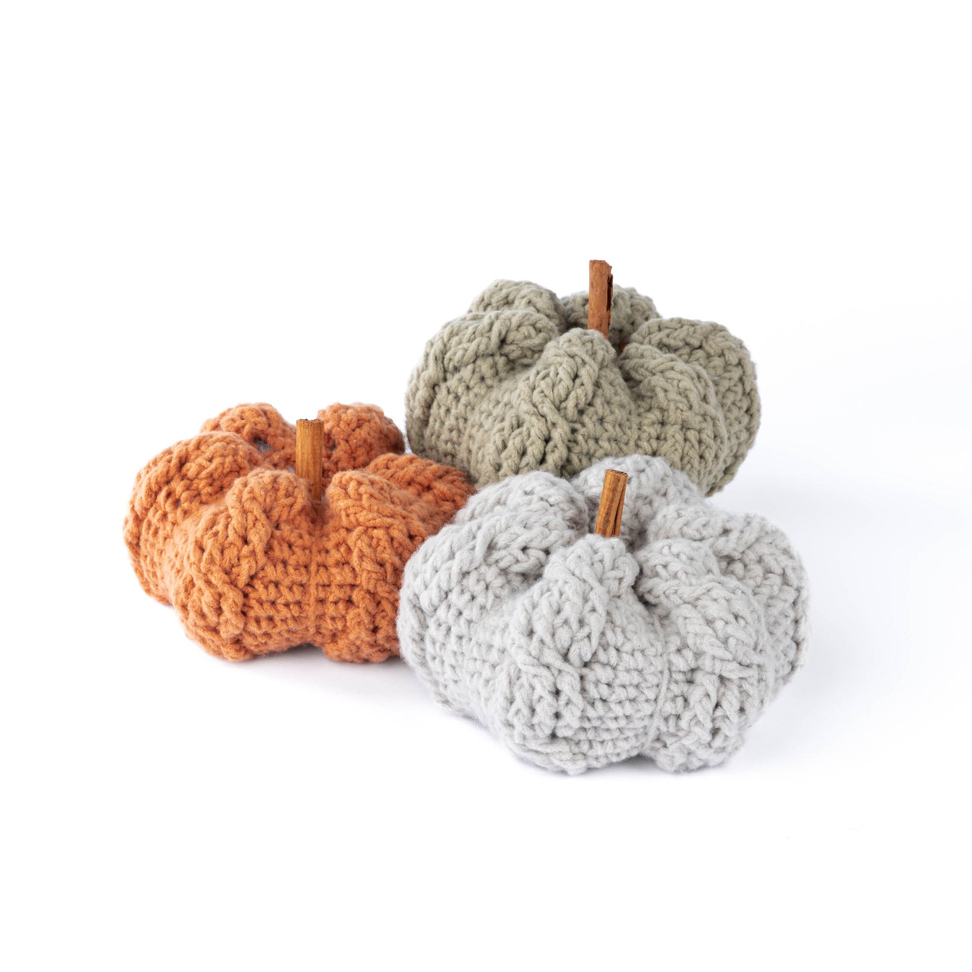 Free Bernat Cable Crochet Pumpkins Pattern