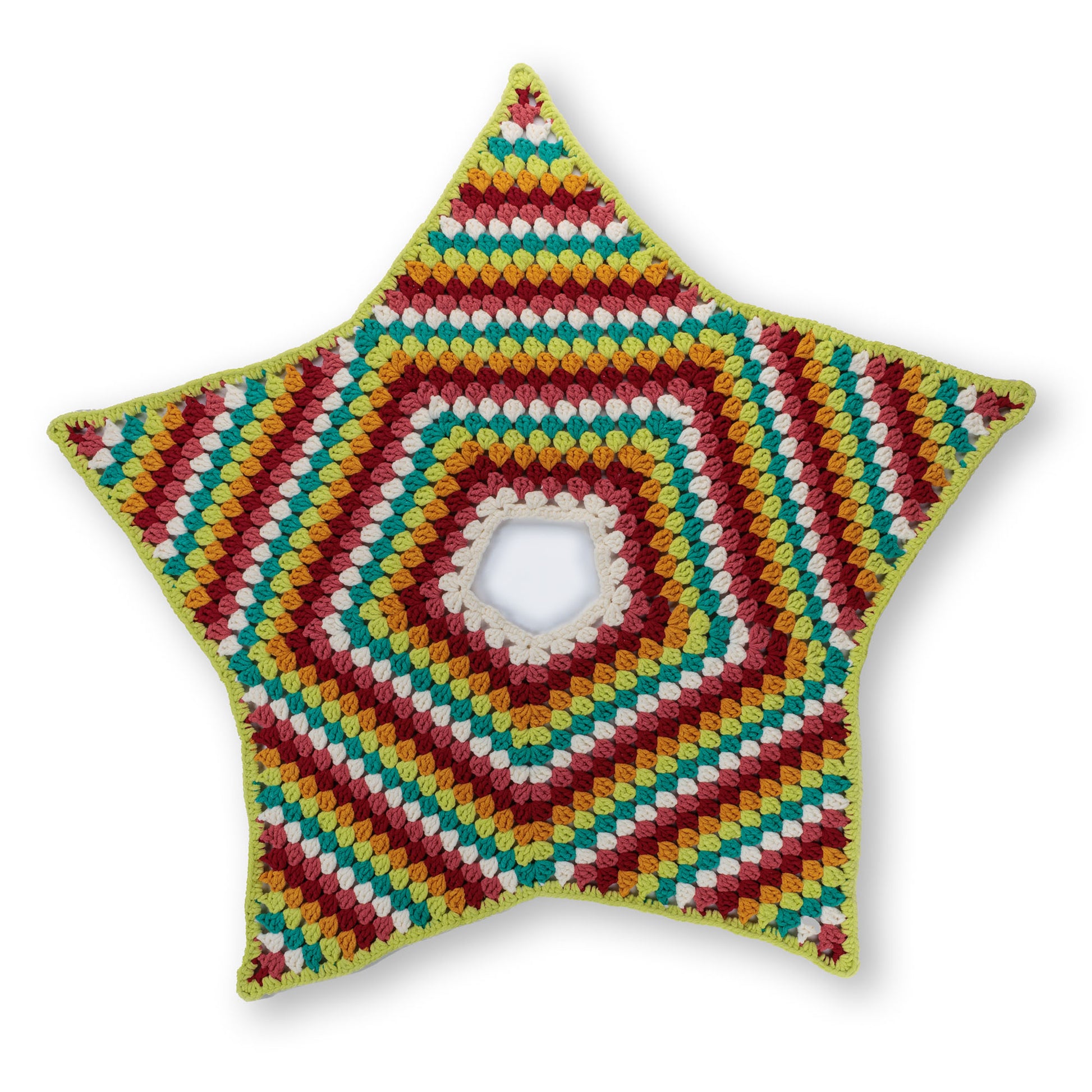 Free Bernat Crochet Star Tree Skirt Pattern