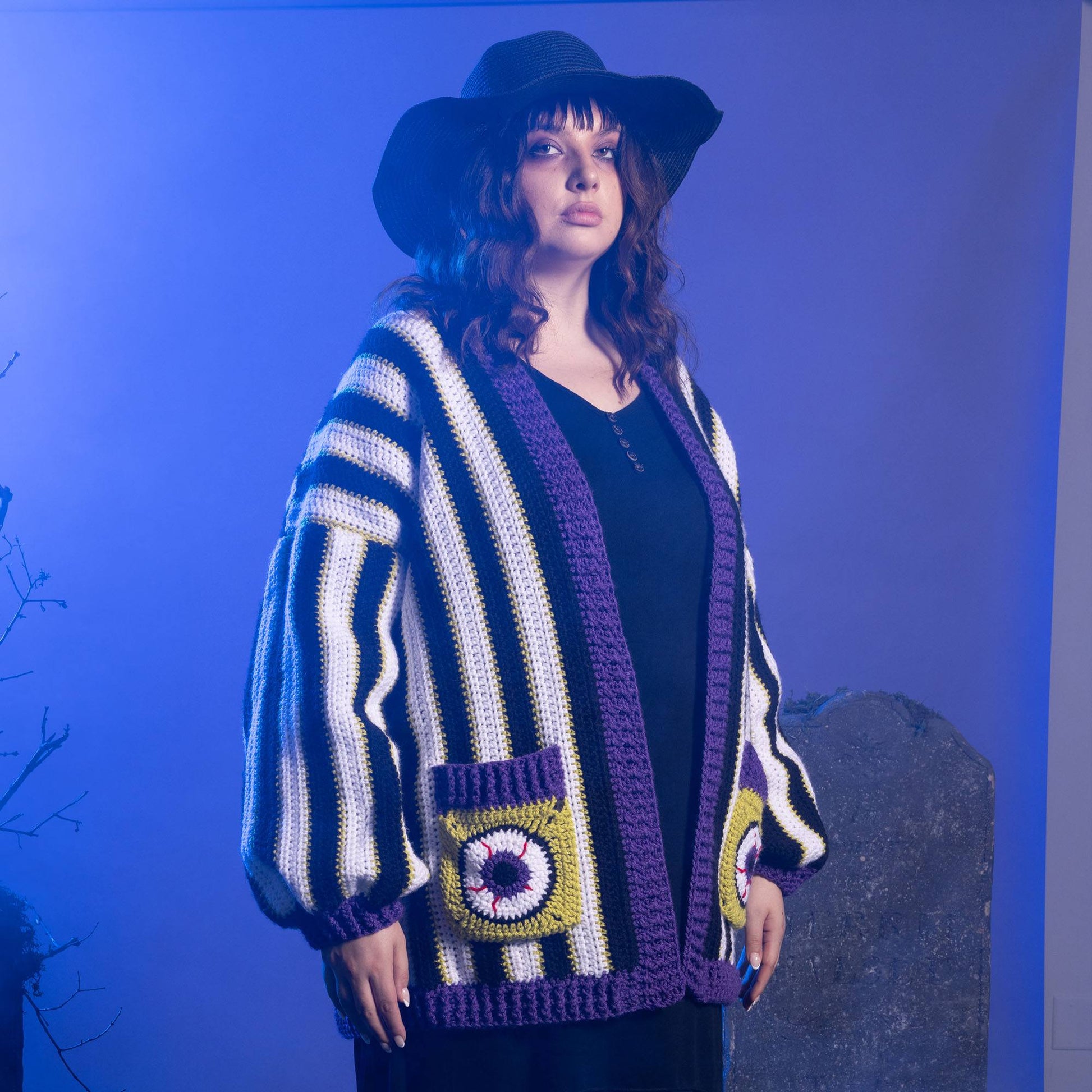 Free Bernat Strange & Unusual Crochet Cardigan Pattern