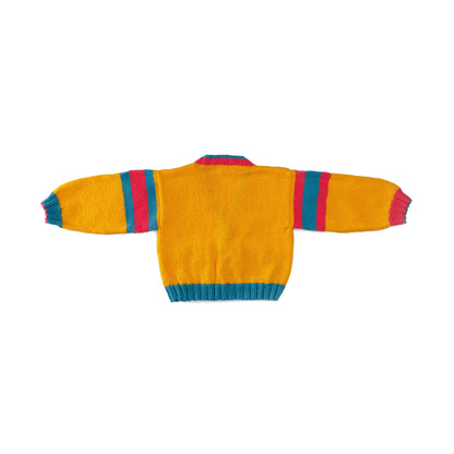 Bernat Bright Student Kids Knit Cardigan Bernat Bright Student Kids Knit Cardigan