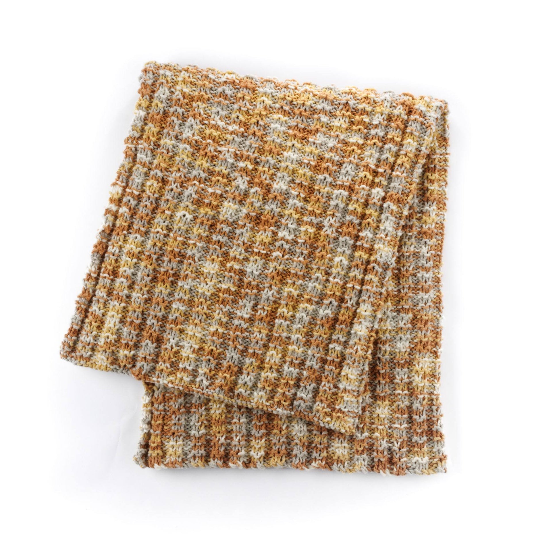 Free Bernat Waffle Texture Knit Blanket Pattern