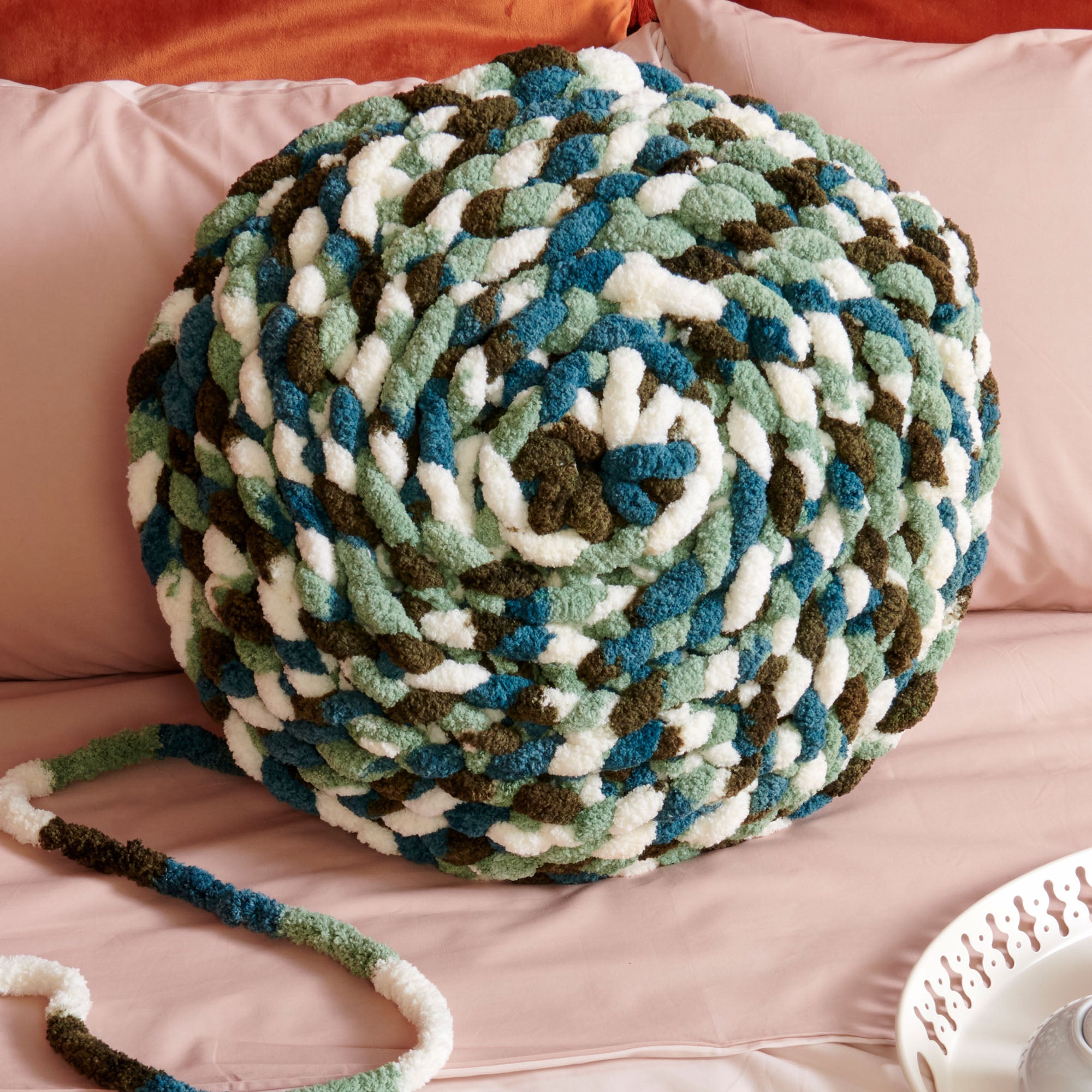 Yarn pillow sales