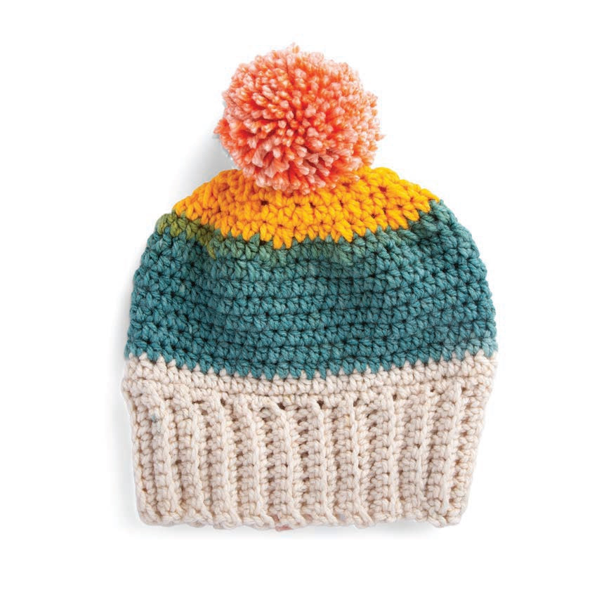 Free Caron Beginner Crochet Hat Pattern