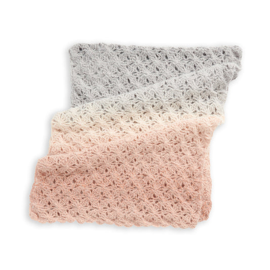 Crochet Shawl made in Caron Colorama Halo Perfect Phasing Yarn