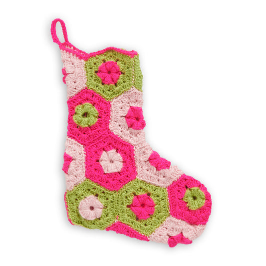 Crochet PopsStocking made in Caron Simply Soft Yarn