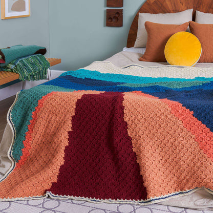 Caron The Road Ahead Crochet Blanket Crochet  made in Caron One Pound  yarn