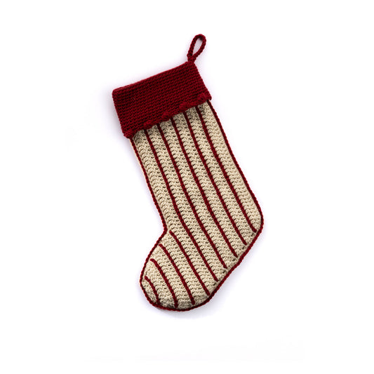 Caron Crochet Pinstripe Stocking