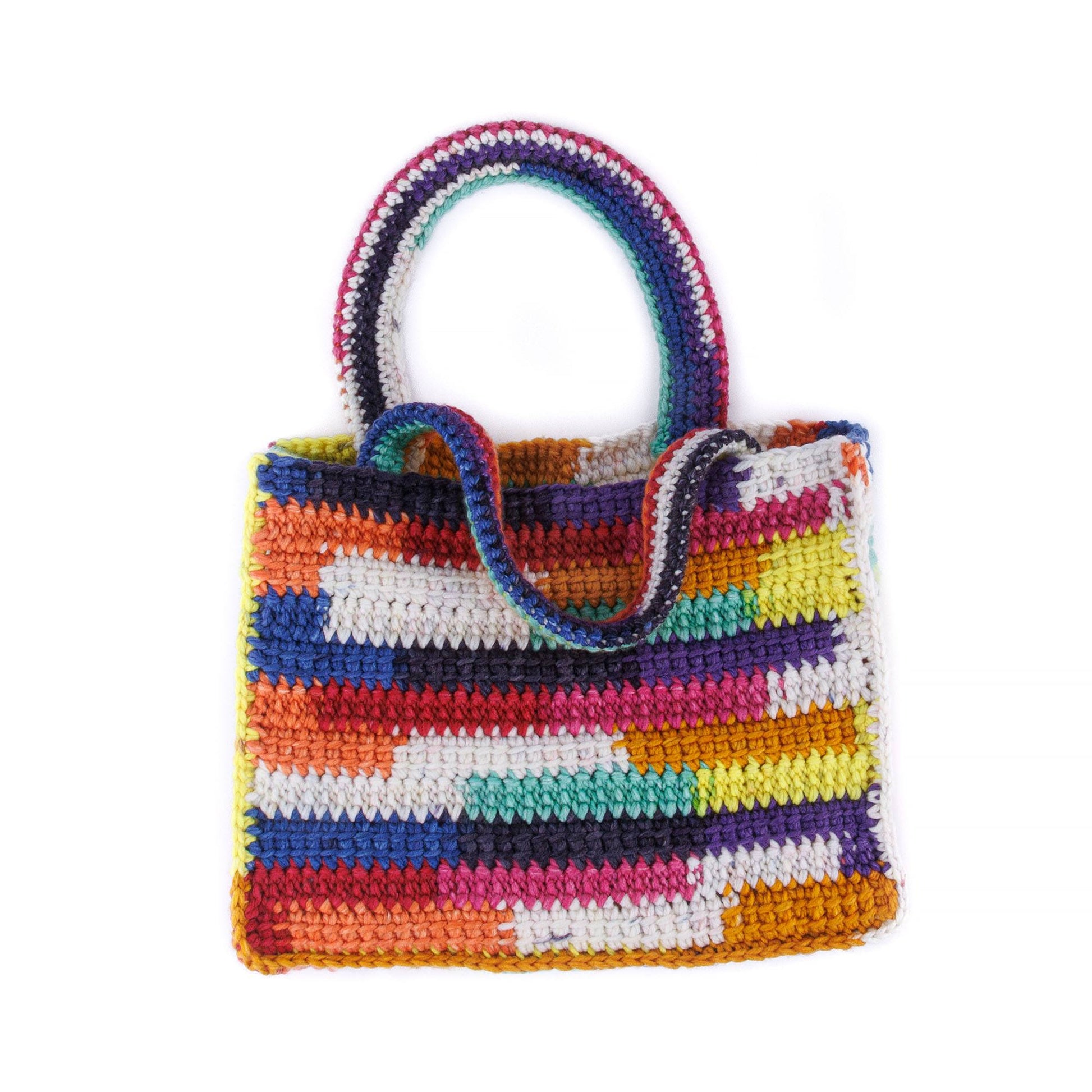 Free Caron Crochet Big Scrappy Tote Pattern