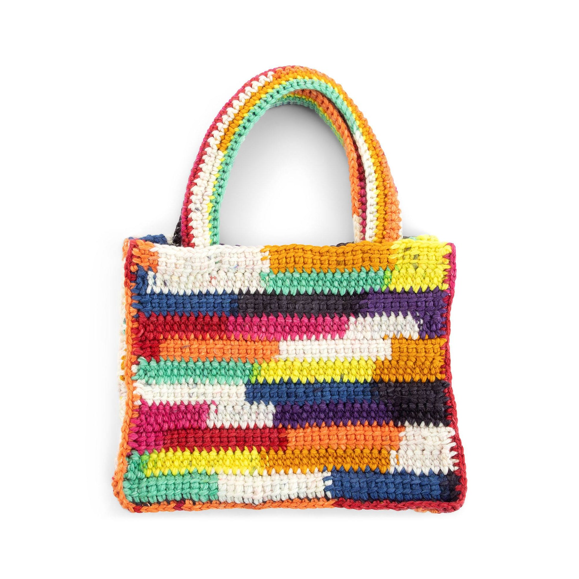 Free Caron Crochet Big Scrappy Tote Pattern