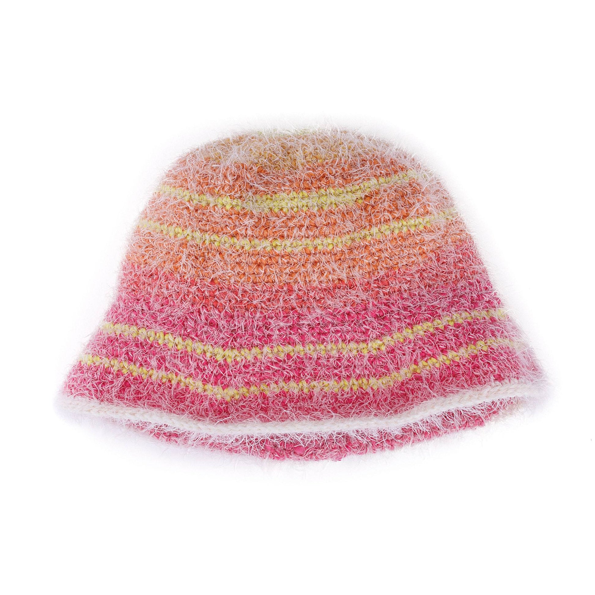 Free Caron Crochet Cold Weather Bucket Hat Pattern