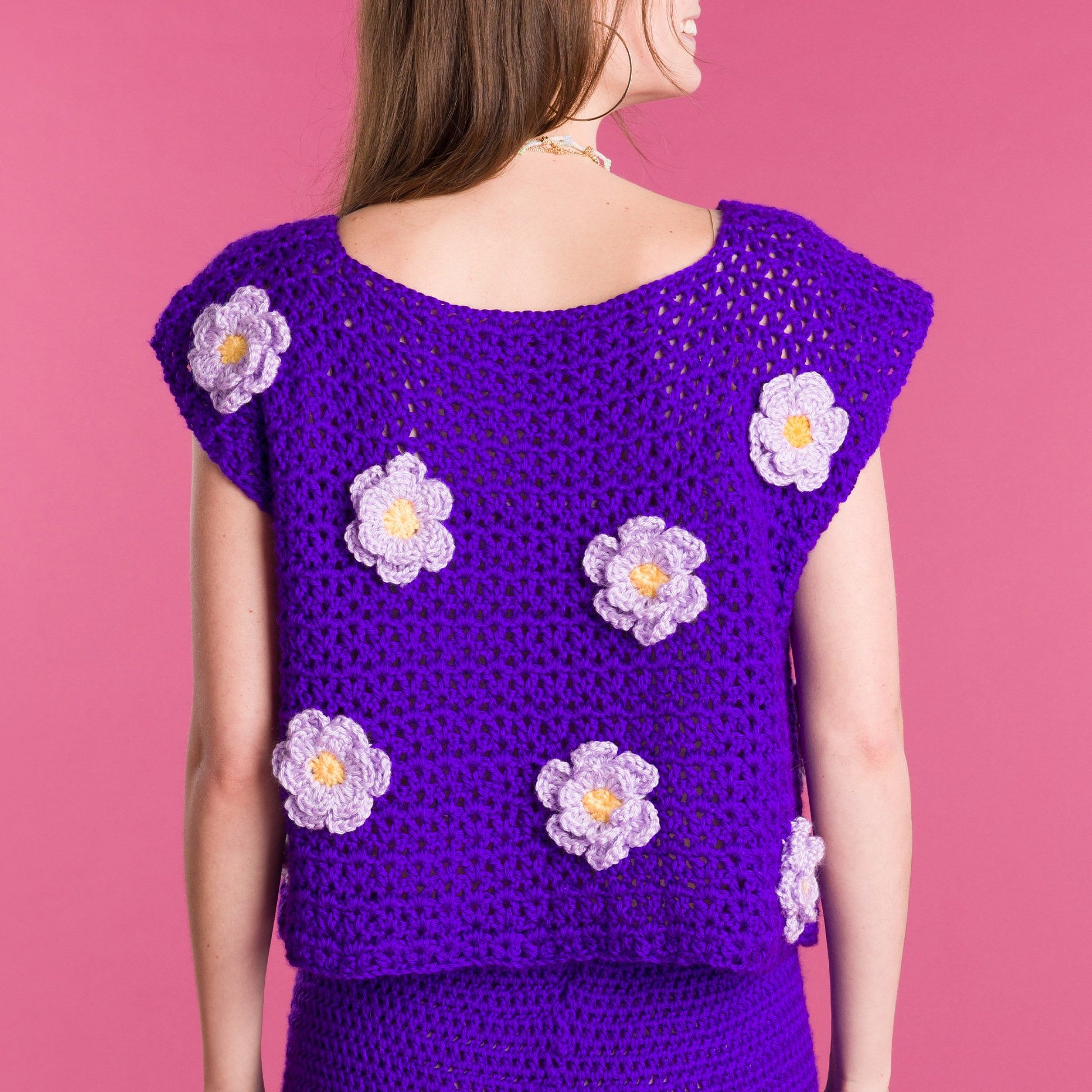 Free Caron In Bloom Crochet Top Pattern