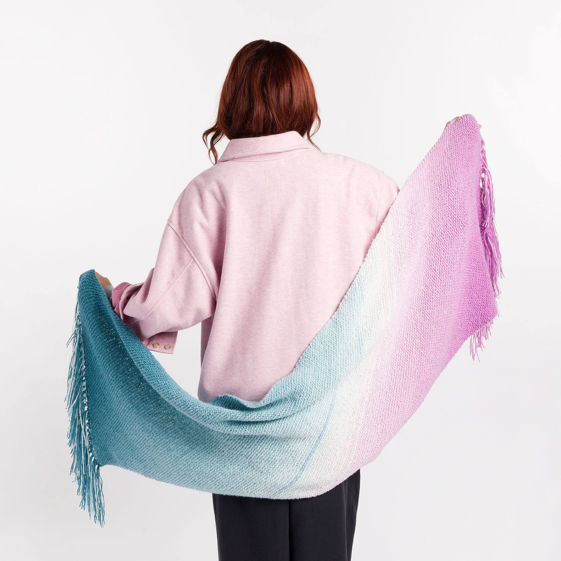 Free Caron Super Cozy Knit Wrap Pattern