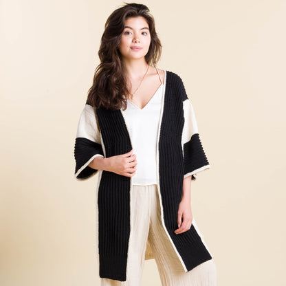 Caron Knit Contrast Cardigan Caron Knit Contrast Cardigan