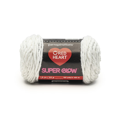 Red Heart Super Glow Yarn (50G/1.8oz) Lunar White