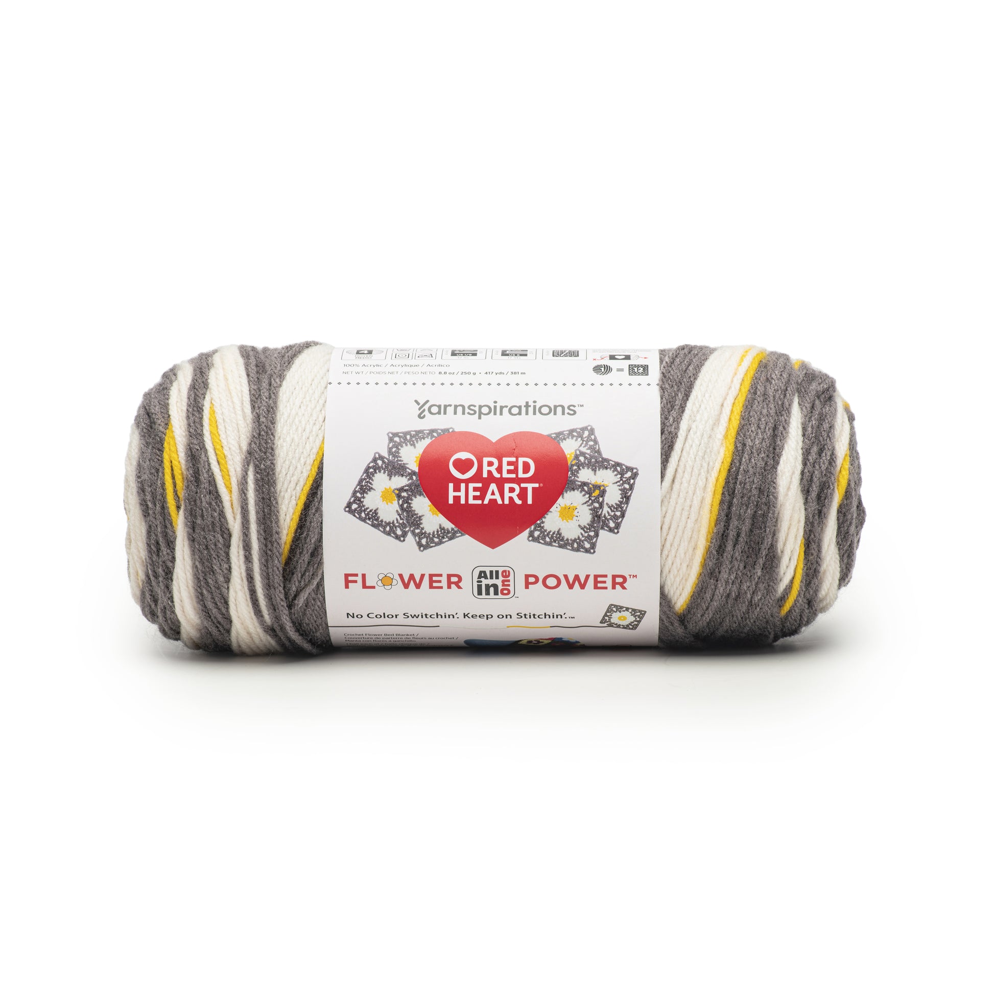 Red Heart All In One Flower Power Yarn (250G/8.8oz)