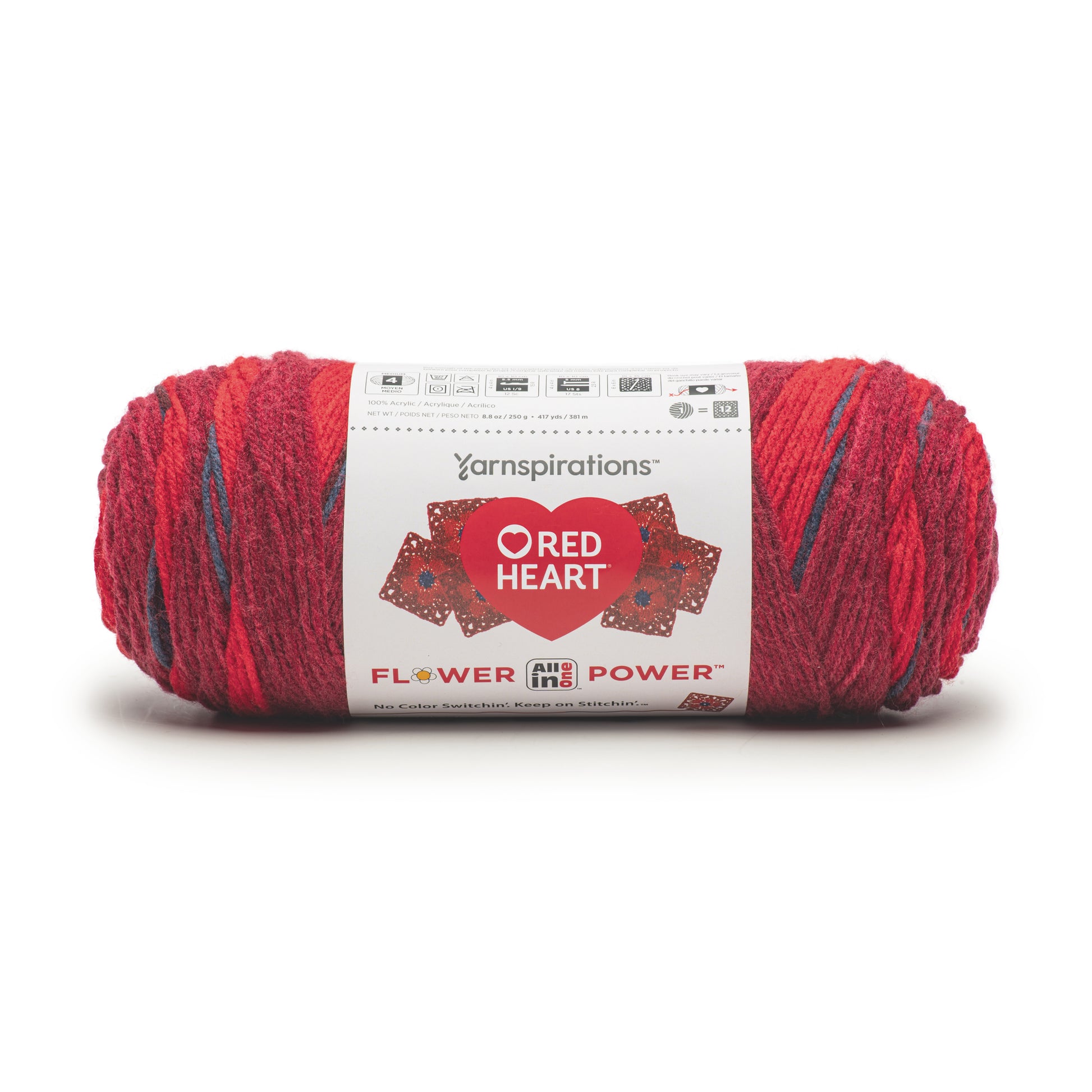 Red Heart All In One Flower Power Yarn (250G/8.8oz)