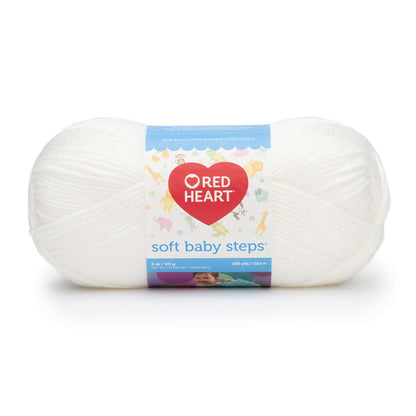 Red Heart Soft Baby Steps Yarn - Discontinued Shades White