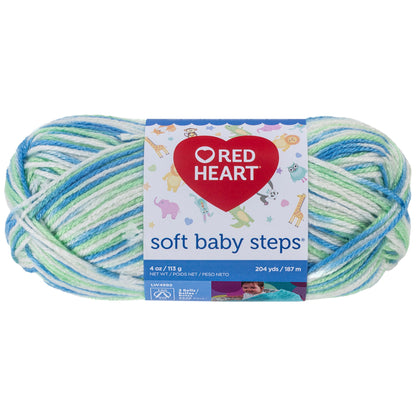 Red Heart Soft Baby Steps Yarn - Discontinued Shades Puppy Print