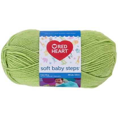 Red Heart Soft Baby Steps Yarn - Discontinued Shades Lime