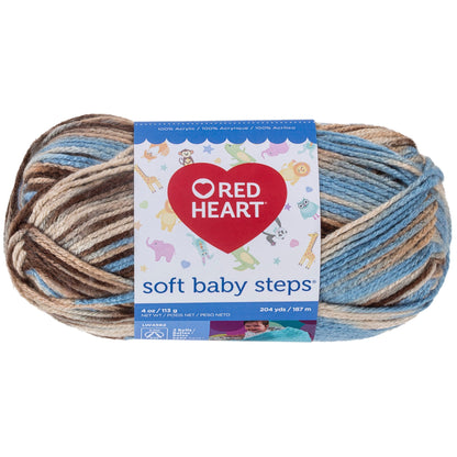 Red Heart Soft Baby Steps Yarn - Discontinued Shades Blue Earth