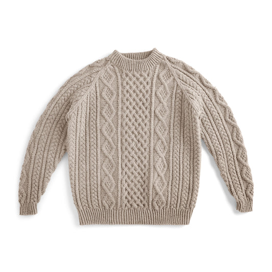 Patons Knit Honeycomb Aran Sweater