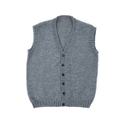 Free Easy Patons Button Front Vest Knitting Pattern | Yarnspirations