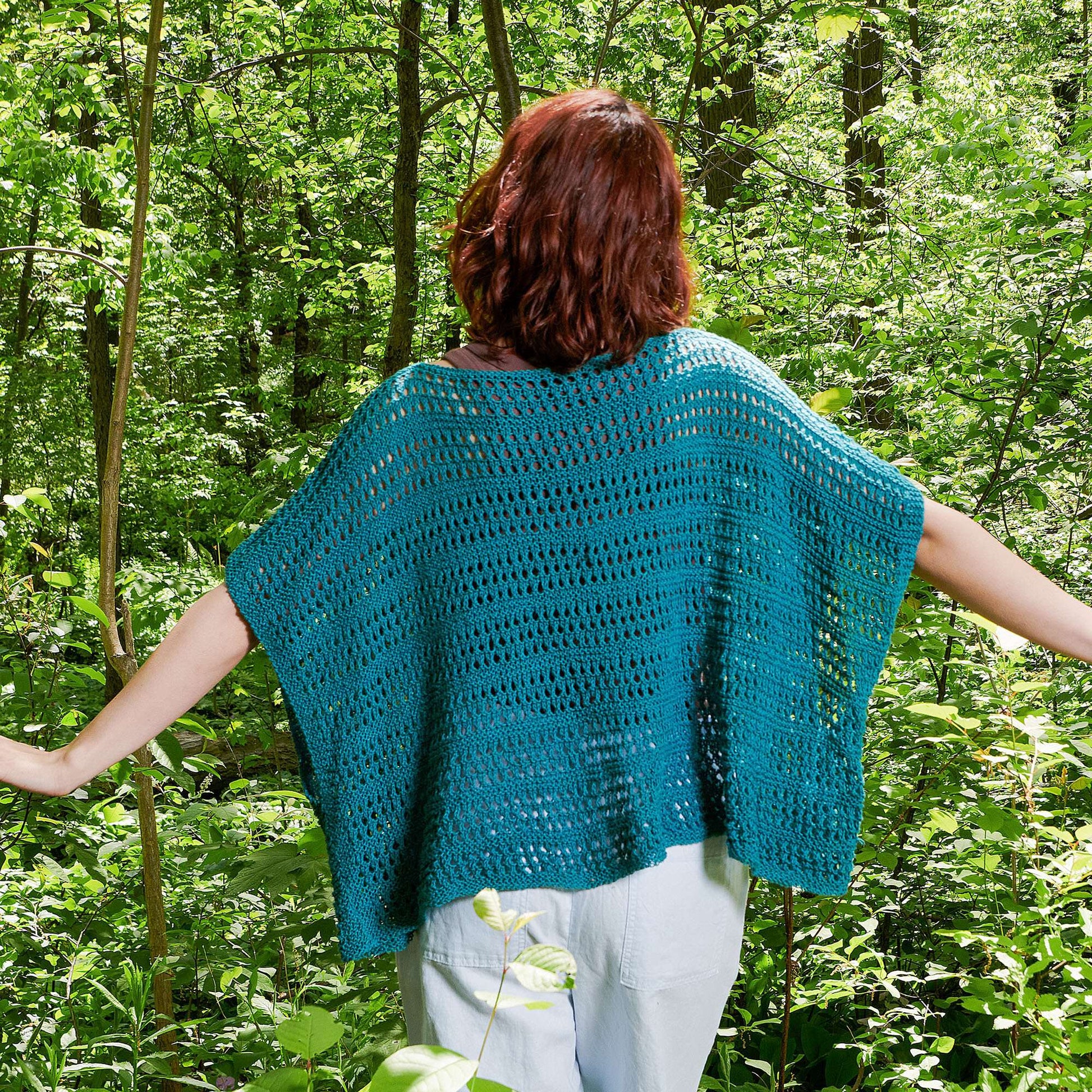 Patons Knit Summer Poncho Pattern | Yarnspirations