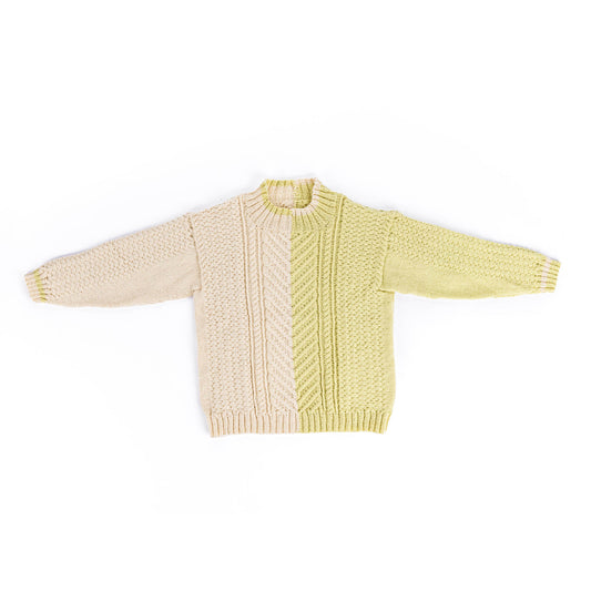 Patons Knit Split Cable Sweater