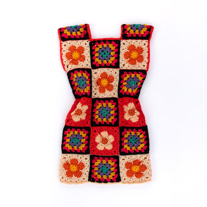 Red Heart Crochet Flower Frock Red Heart Crochet Flower Frock