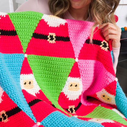 Red Heart Santa's Coming to Town Crochet Blanket Red Heart Santa's Coming to Town Crochet Blanket