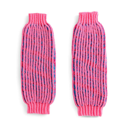Red Heart Brioche Knit Leg Warmers Knit  made in Red Heart Super Saver yarn