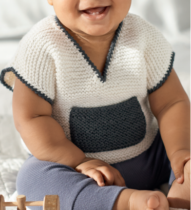 Free Red Heart Knit Baby Vest Pattern