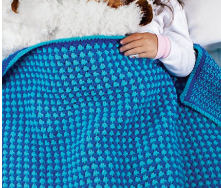 Free Red Heart Toddler Knit Blanket Pattern