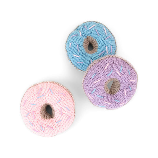 Red Heart Pastel Knit Donuts