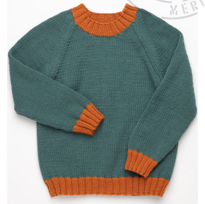 Free Red Heart Knit Kid's Pullover Pattern