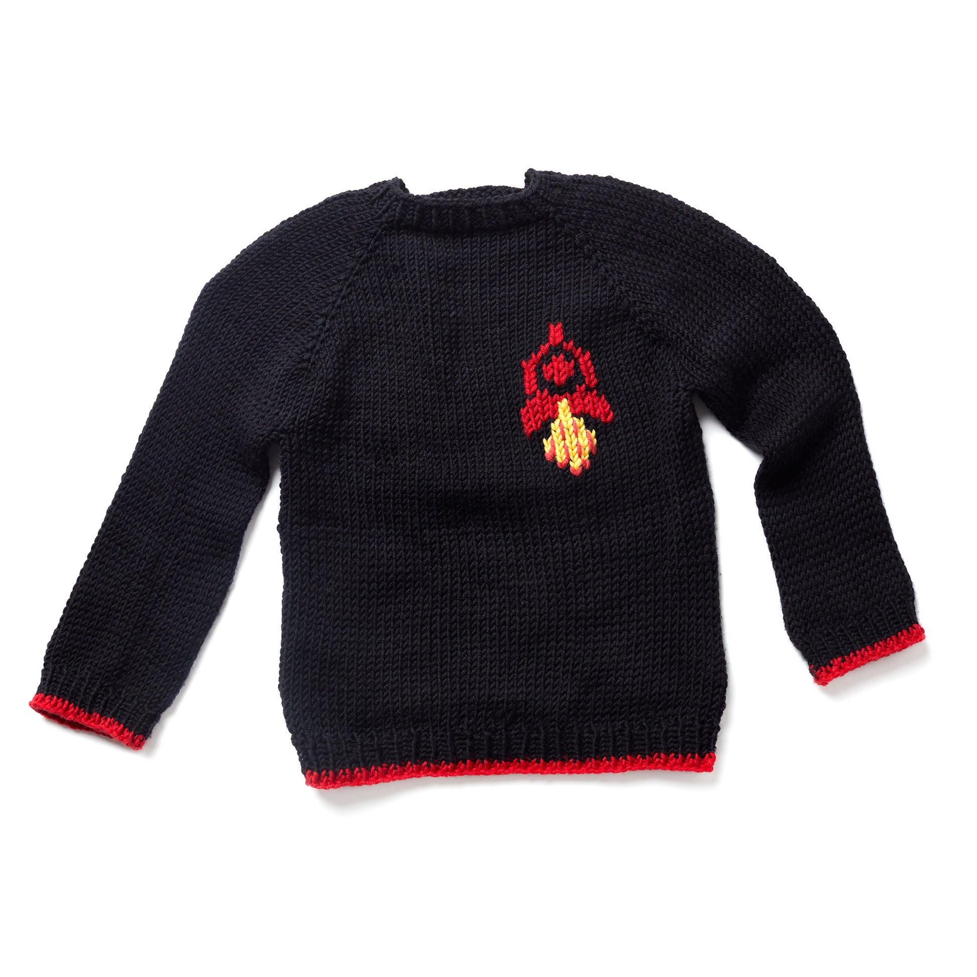 Free Red Heart Chic Knit Rocket Ship Sweater Pattern