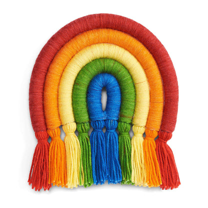 Red Heart Craft 50G Wrapped In Rainbows Wall Art Craft Wall Art made in Red Heart Super Saver Kits Yarn