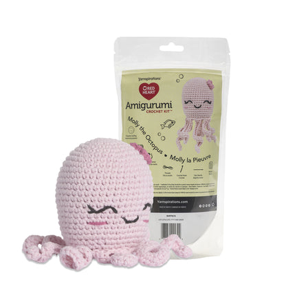 Red Heart Amigurumi Crochet Kit Molly The Octopus