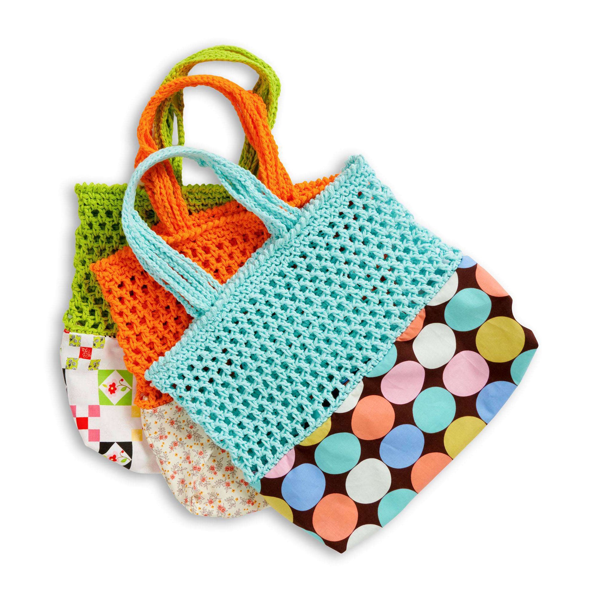 Lily Upcycle Crochet/Sew Market Tote Pattern | Yarnspirations