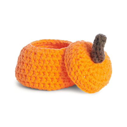 Lily Crochet Little Pumpkin Jar Crochet Jar made in Lily The Original Yarn