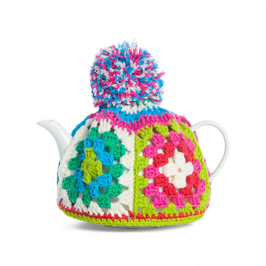 Crochet Teapot Cover made in Lily Super Size Yarn