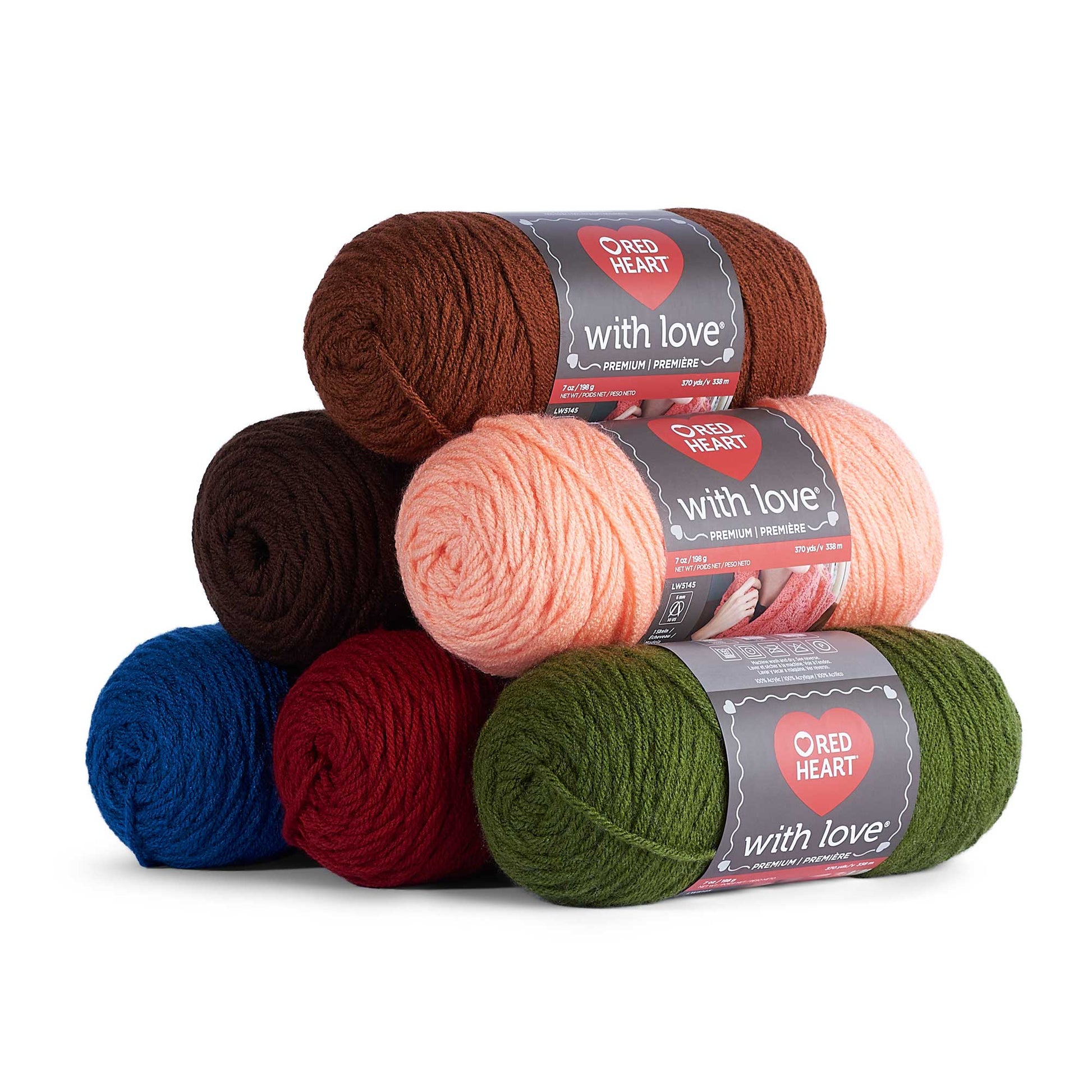 Wool & Knitting, Wool, Red Heart, With Love