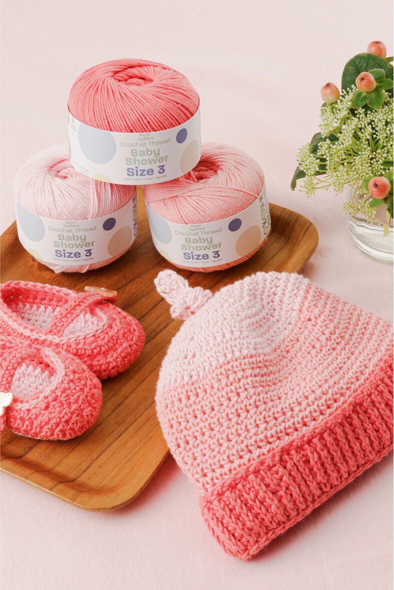 Aunt Lydias Crochet Thread - Size 10 - Coral (2-Pack)