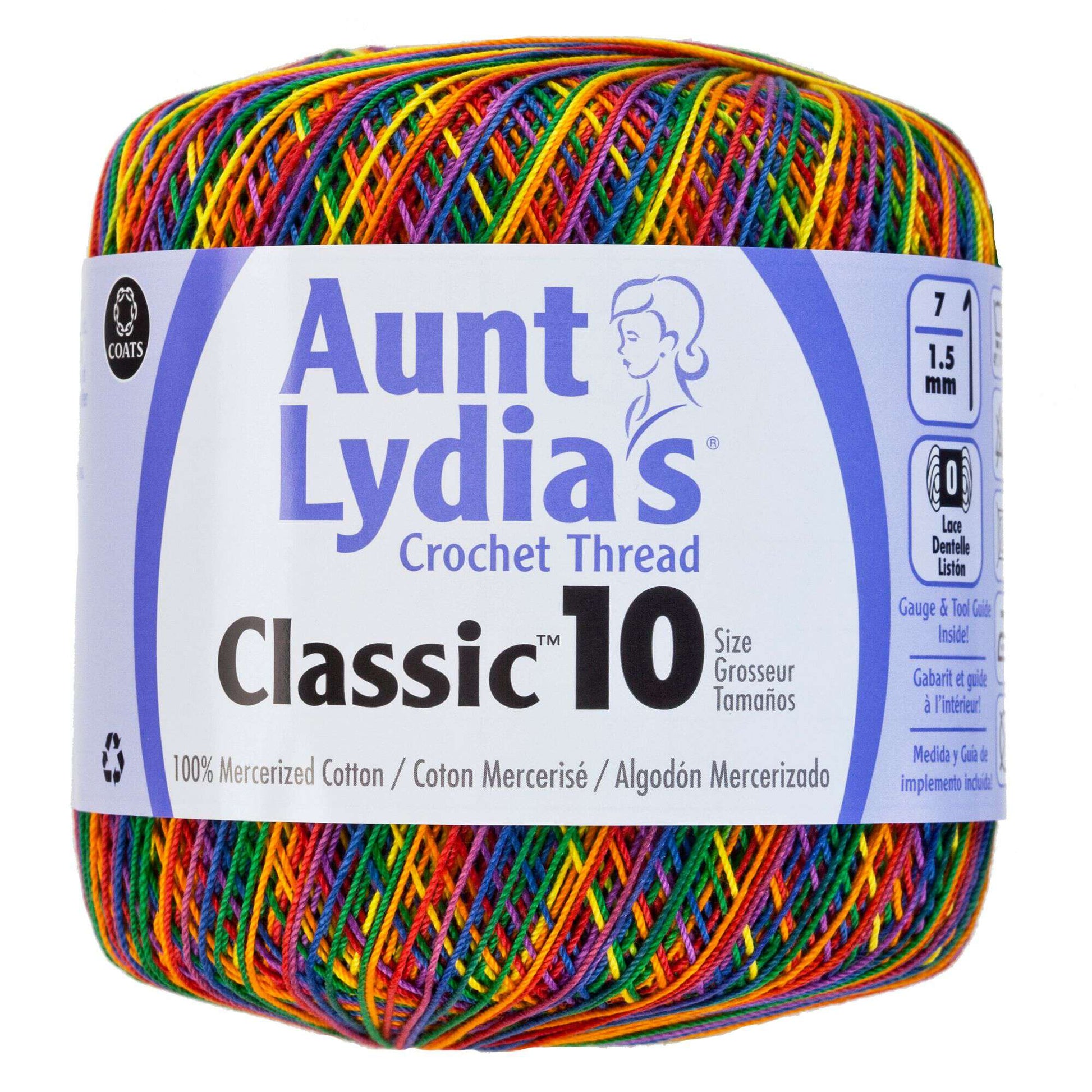 Aunt Lydia'S Classic Crochet Thread Size 10-Shades Of Purple