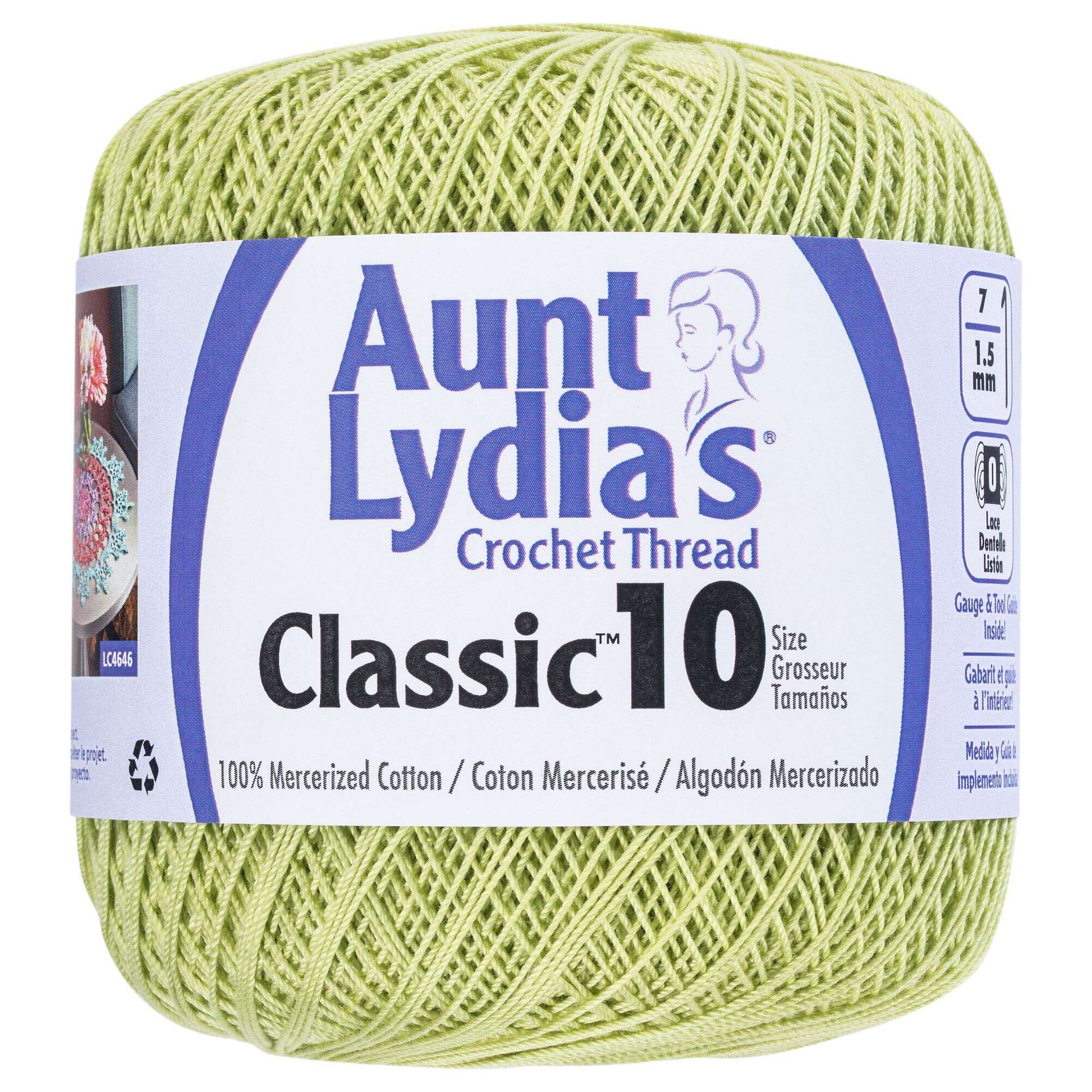 Multipack of 6 - Aunt Lydia's Classic Crochet Thread Size 10-Blue