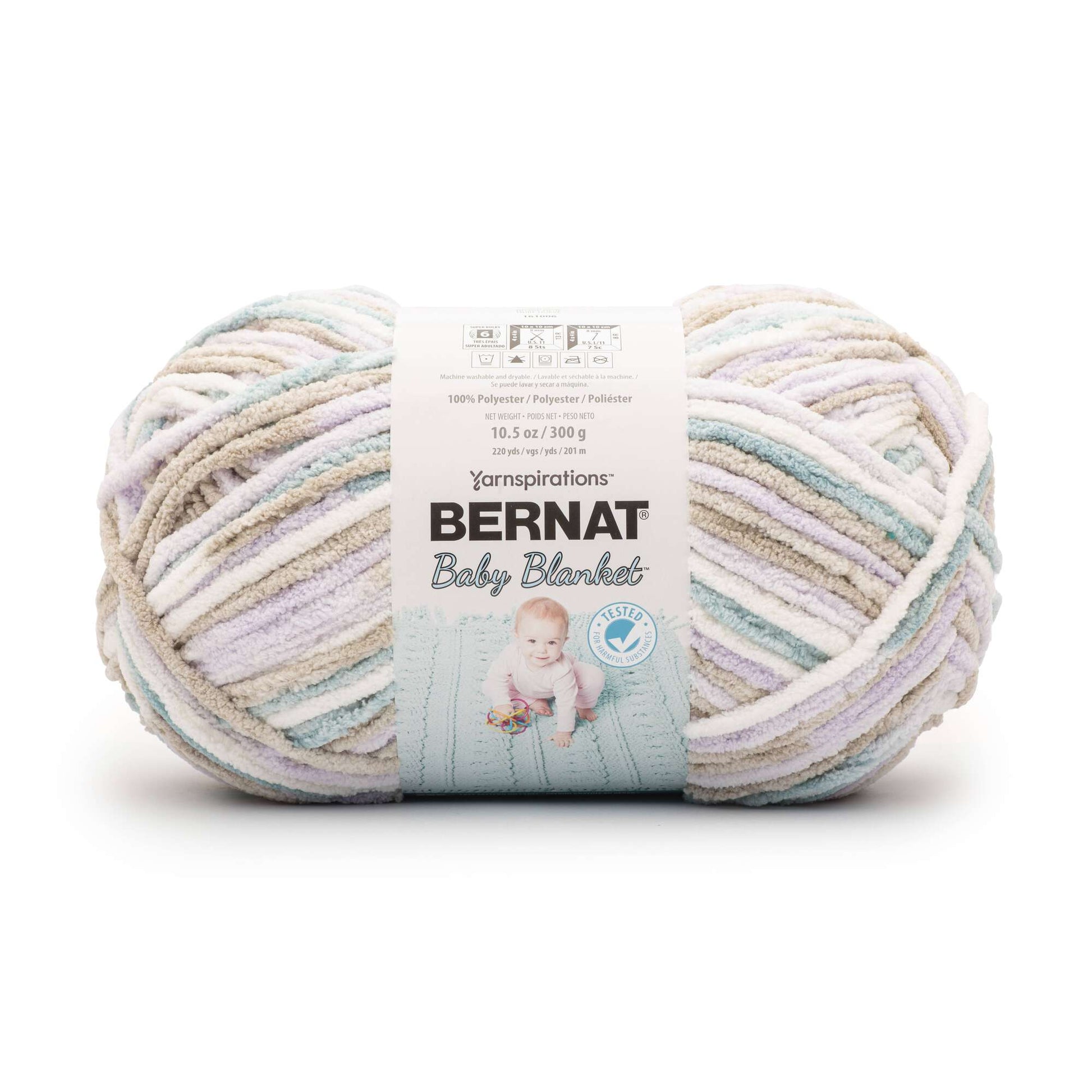  Bernat BABY BLANKET BB Blue Dreams Yarn - 1 Pack of