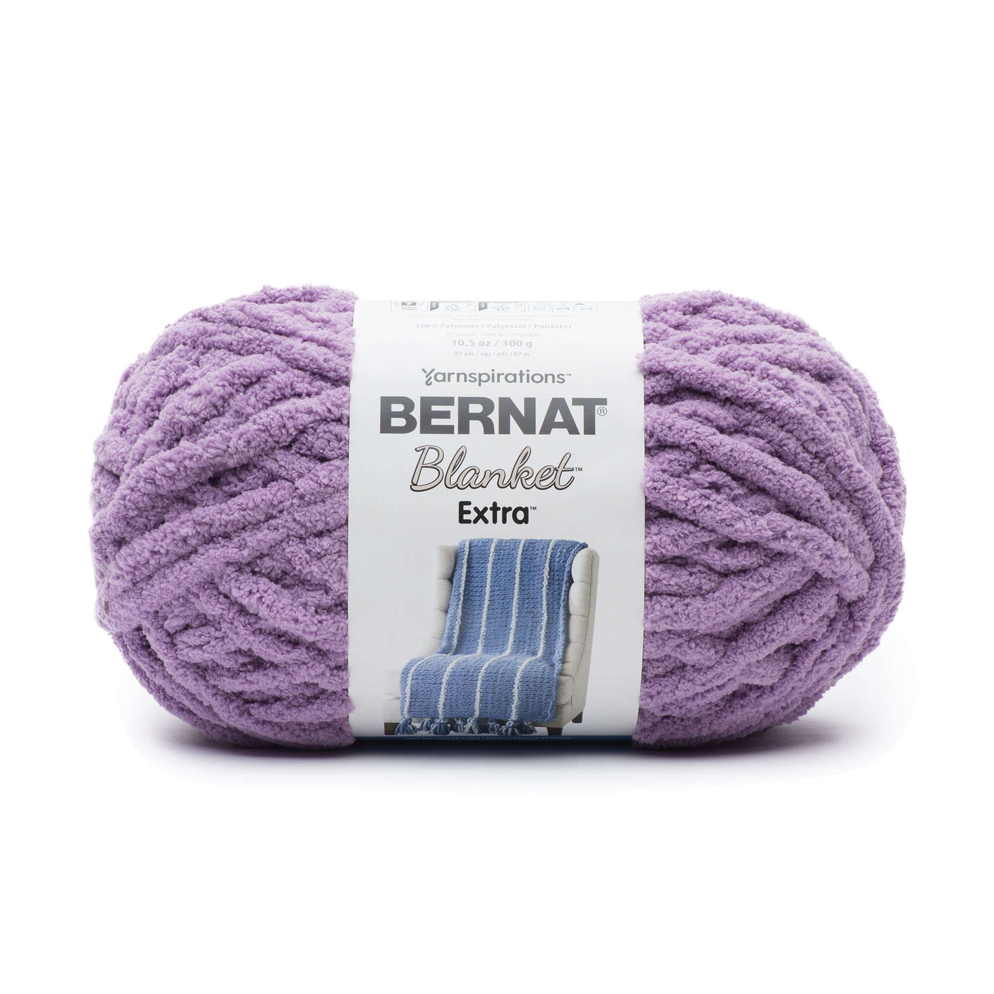 Bernat Blanket Extra - Yarn, burgundy plum. Colour: purple